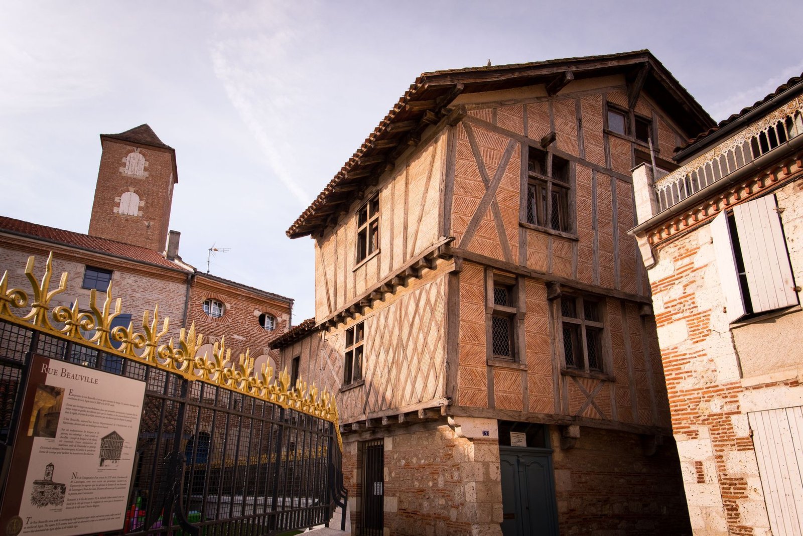 Maison à pans de bois dans le centre historique d’Agen
