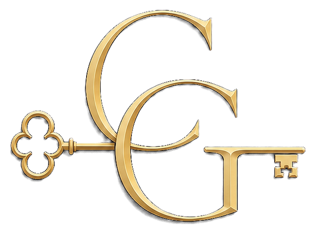Monogramme CG et clé, Les Clés de Garonne